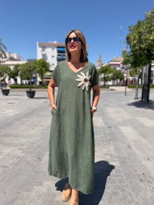 Vestido Florencia verde.