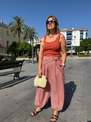 Pantalón balón vivhy trend teja.