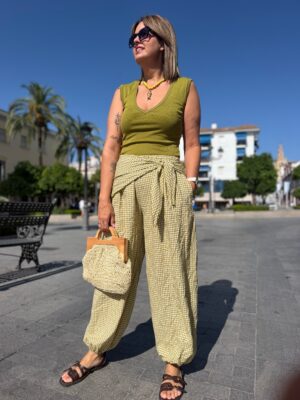 Pantalón balón vivhy trend verde.