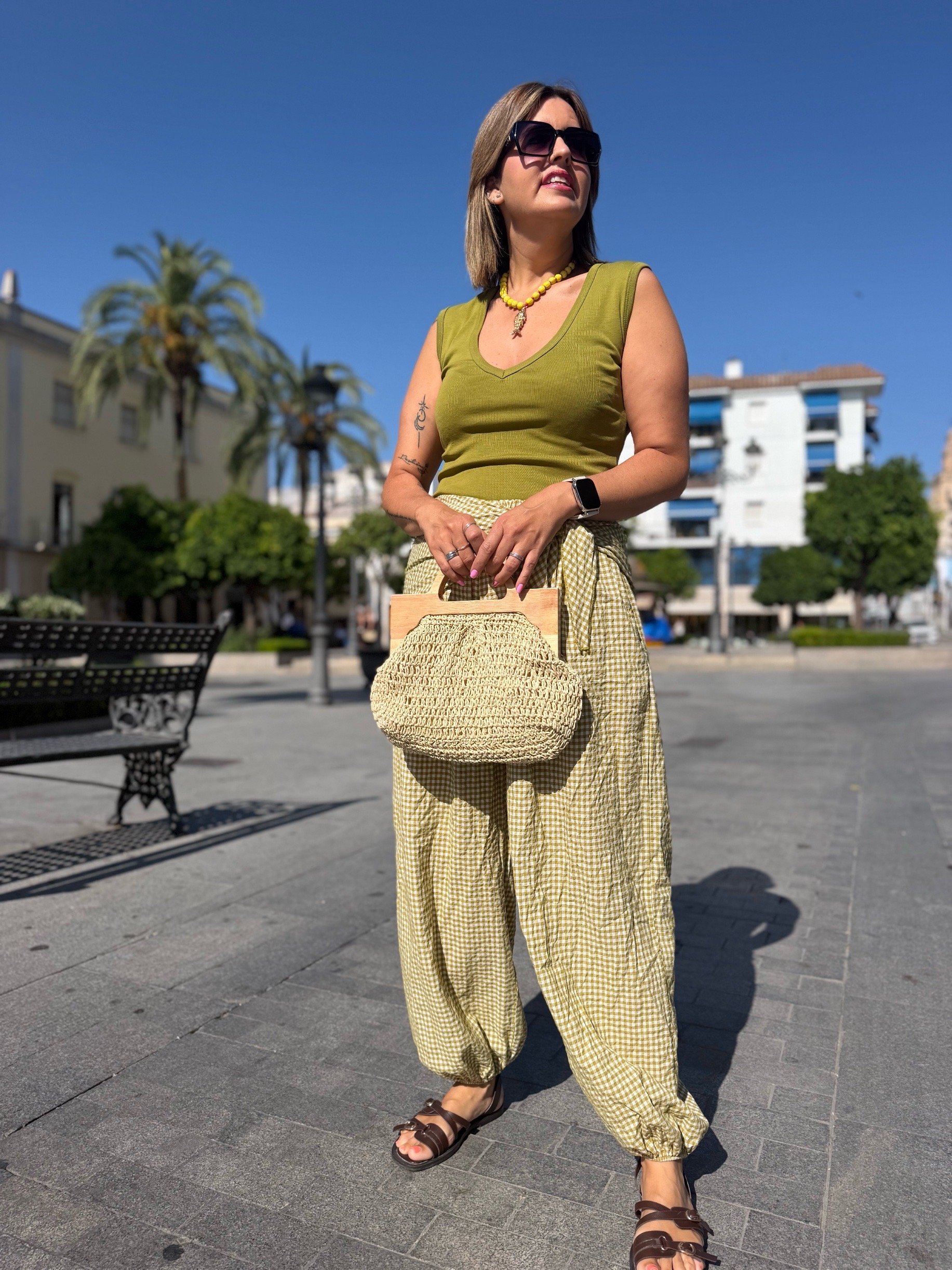 Pantalón balón vivhy trend verde. - Imagen 5
