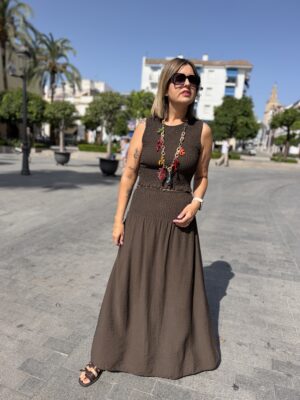 Conjunto Ipanema (falda-top) chocolate.