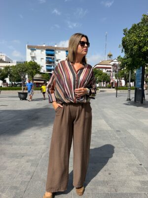Camisa multi raya teja.