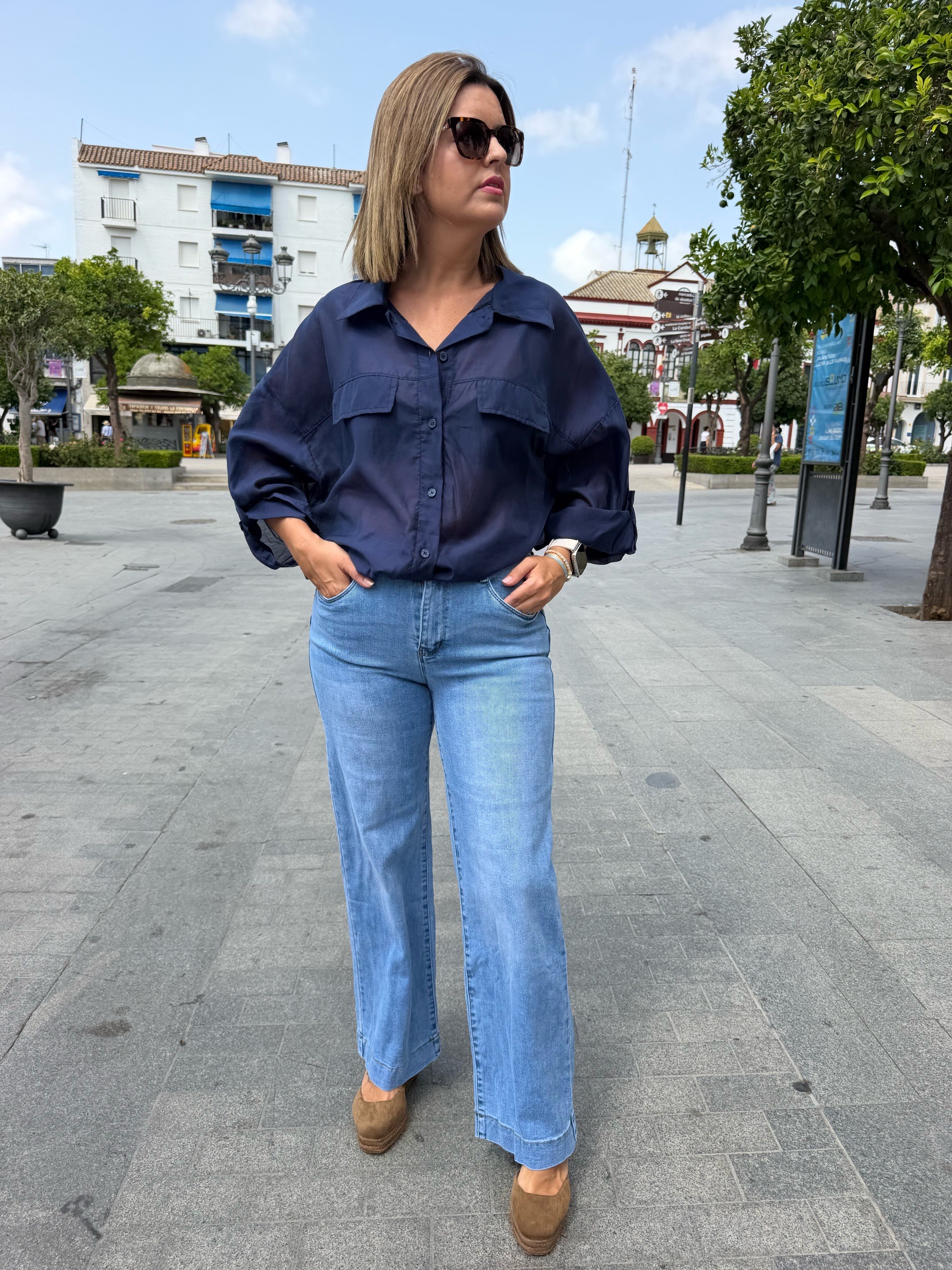 Camisa bomber marino. - Imagen 2
