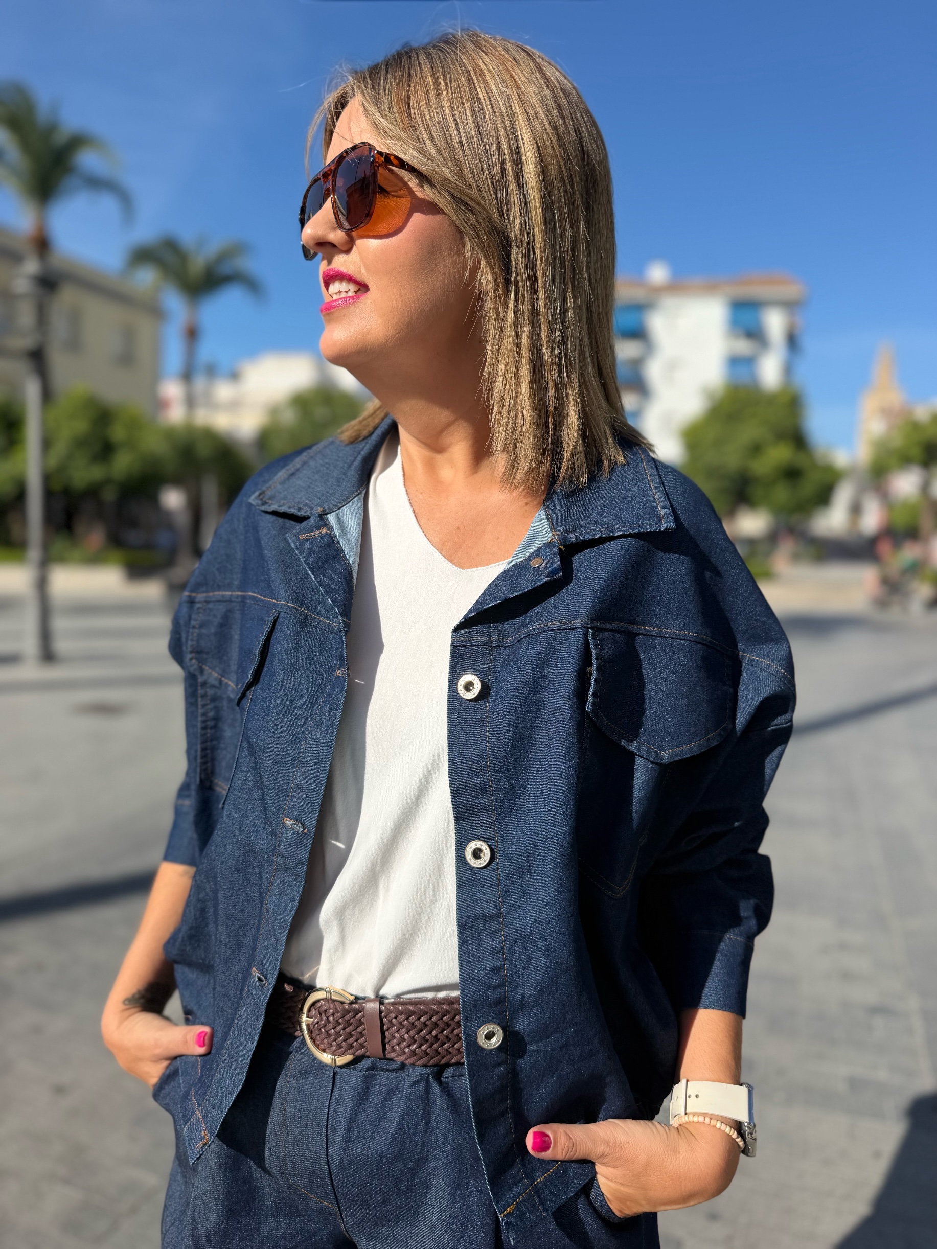 Cazadora denim licra. - Imagen 3
