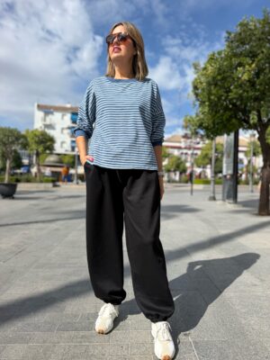 Pantalón balon capa de aire negro.