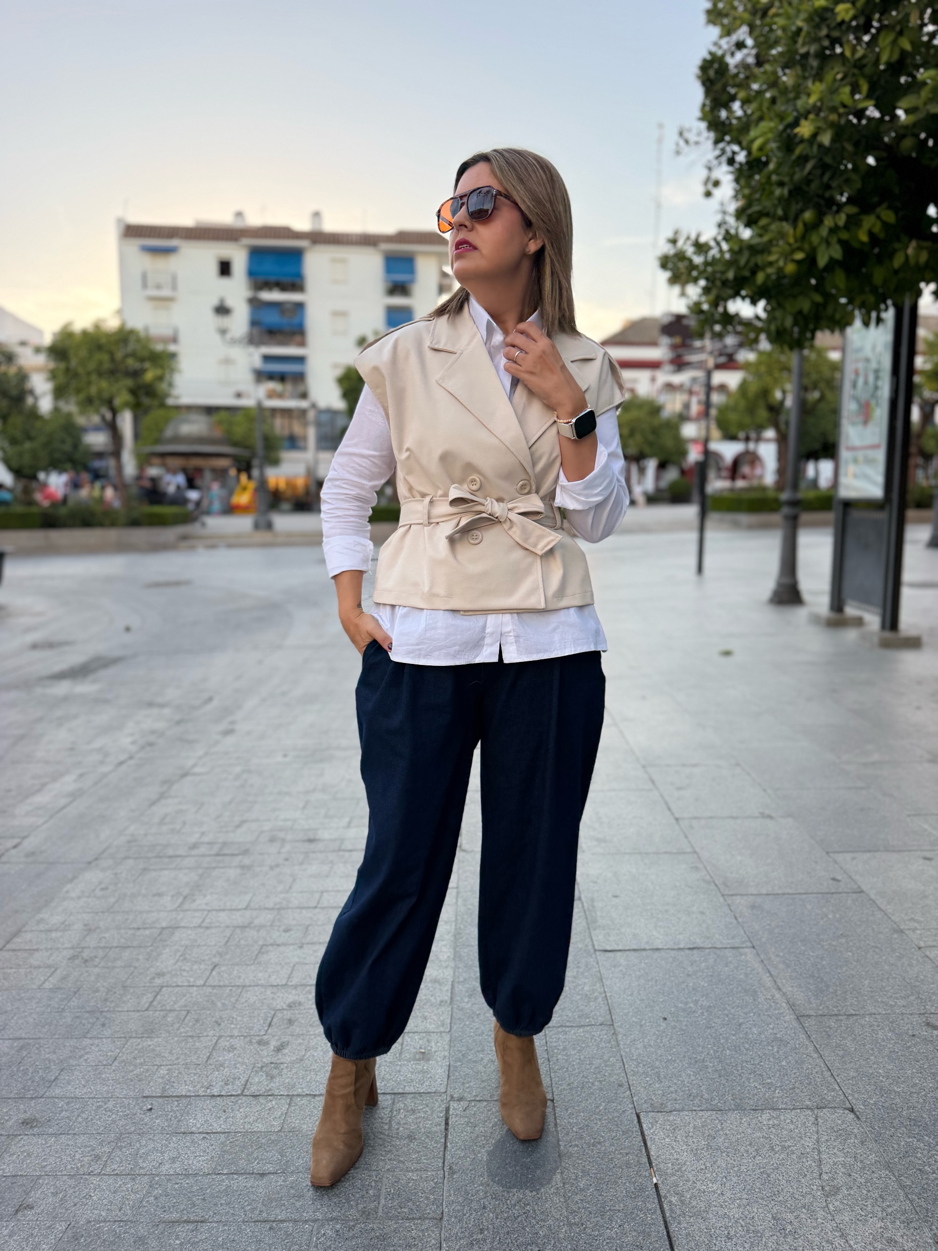 Chaleco Boston beige. - Imagen 3