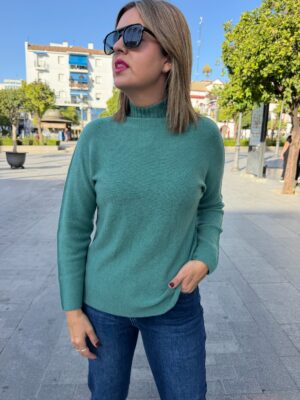 Jersey Spring licra turquesa.