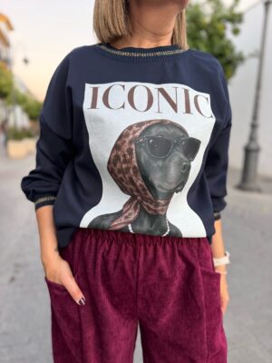 Sudadera Iconic marino.